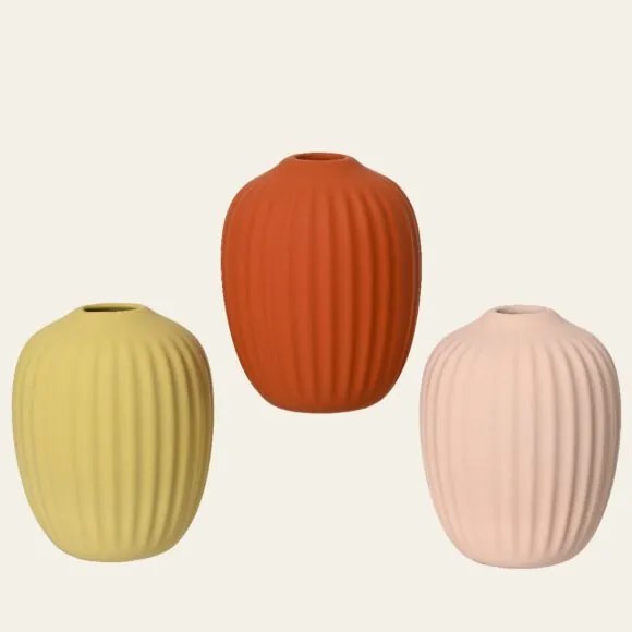 Beauty Home Ματ Κεραμικό Βάζο 8 cm x 10 cm  Σομόν