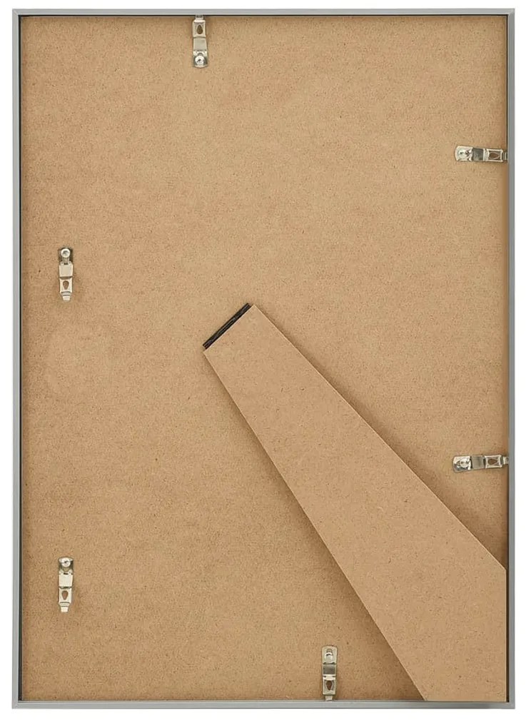 vidaXL Κορνίζες Κολάζ Επιτραπέζιες 5 τεμ. Ασημί 15 x 21 εκ. MDF