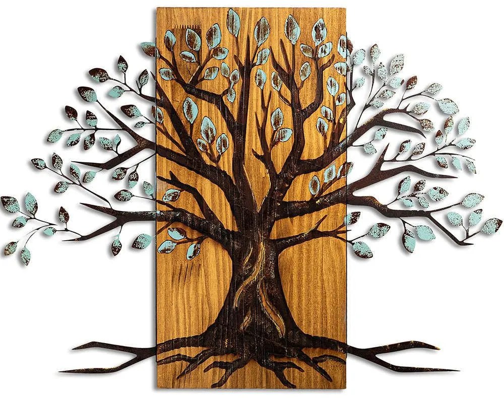 Διακοσμητικό Τοίχου Willow 899SKL2665 58x80cm Multi Wallity Metal,Wood