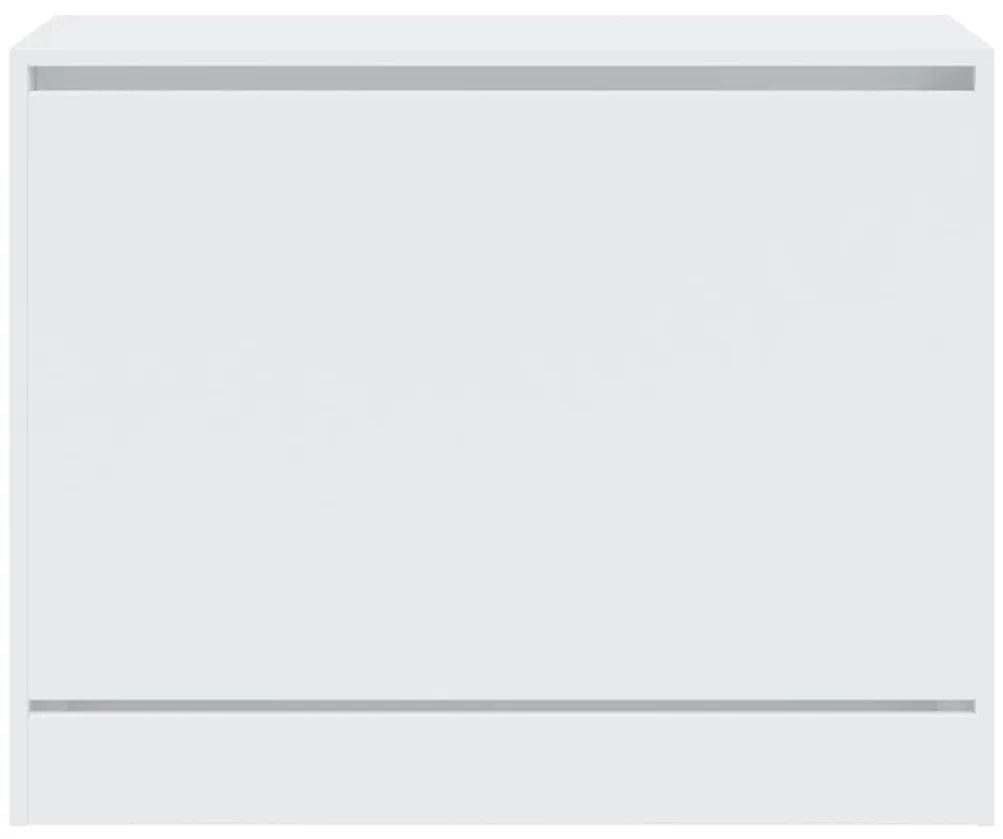 Παπουτσοθήκη Λευκή 80x34x63 εκ. από Επεξεργασμένο Ξύλο - Λευκό