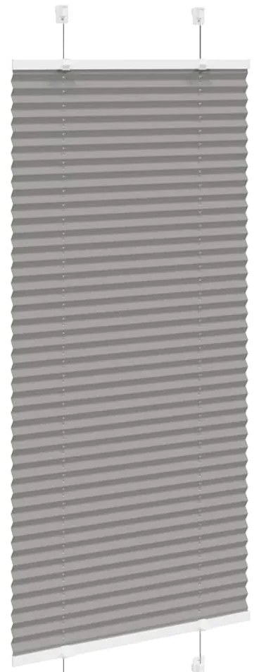 vidaXL Πλισέ περσίδα Ανθρακί 65x100 cm Πλάτος υφάσματος 64,4 cm