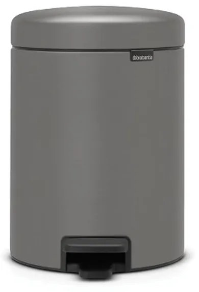 Brabantia 1001097 Μεταλλικό Καλαθάκι 5L, Mineral Concrete Grey