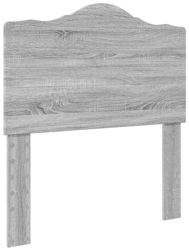 vidaXL Κεφαλάρι με κεφαλάρι Γκρίζο Σονομα 90 cm Επεξεργασμένο ξύλο