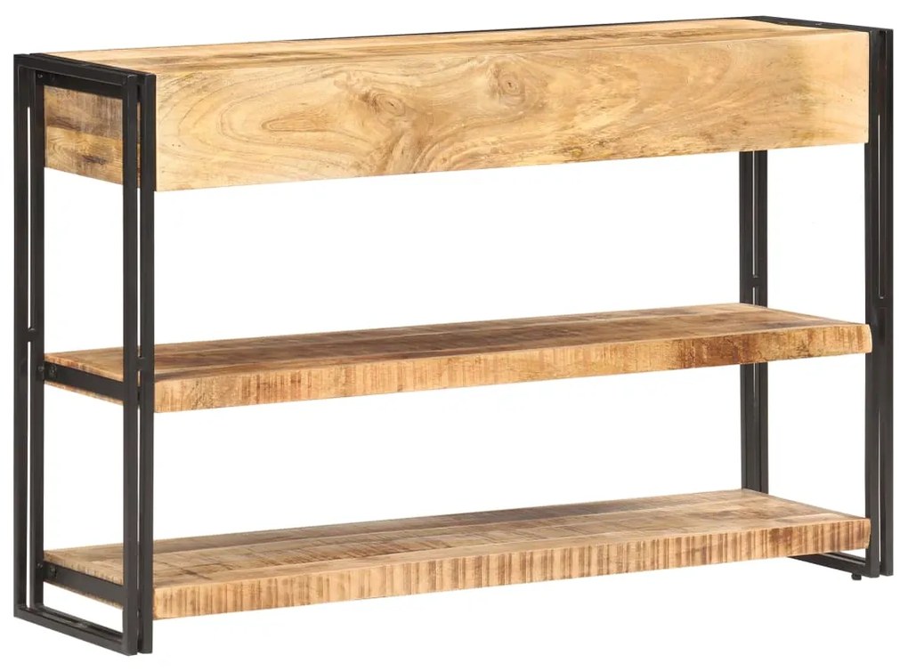 vidaXL Κονσόλα 120 x 30 x 75 εκ. από Μασίφ Ακατέργαστο Ξύλο Μάνγκο