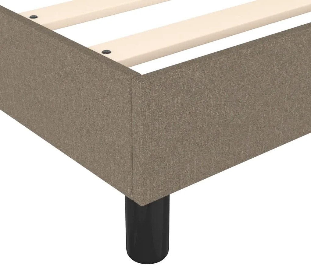 vidaXL Σκελετός Κρεβατιού με Ελατήρια Taupe 140x200 εκ. Υφασμάτινο