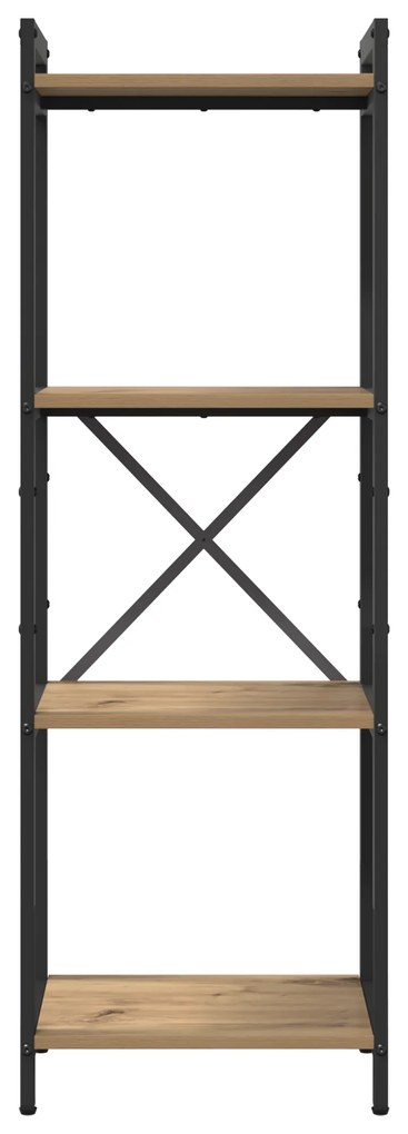 vidaXL Βιβλιοθήκη artisan δρυς 40 x 30 x 118 εκ Επεξεργασμένο ξύλο