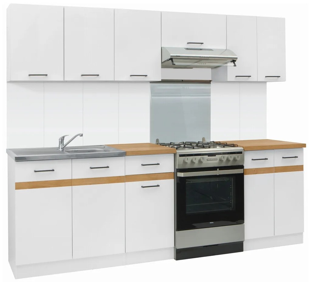 Σετ κουζίνας Econ plus 113, 240x60cm, Πάγκος, Πλαστικοποιημένη μοριοσανίδα