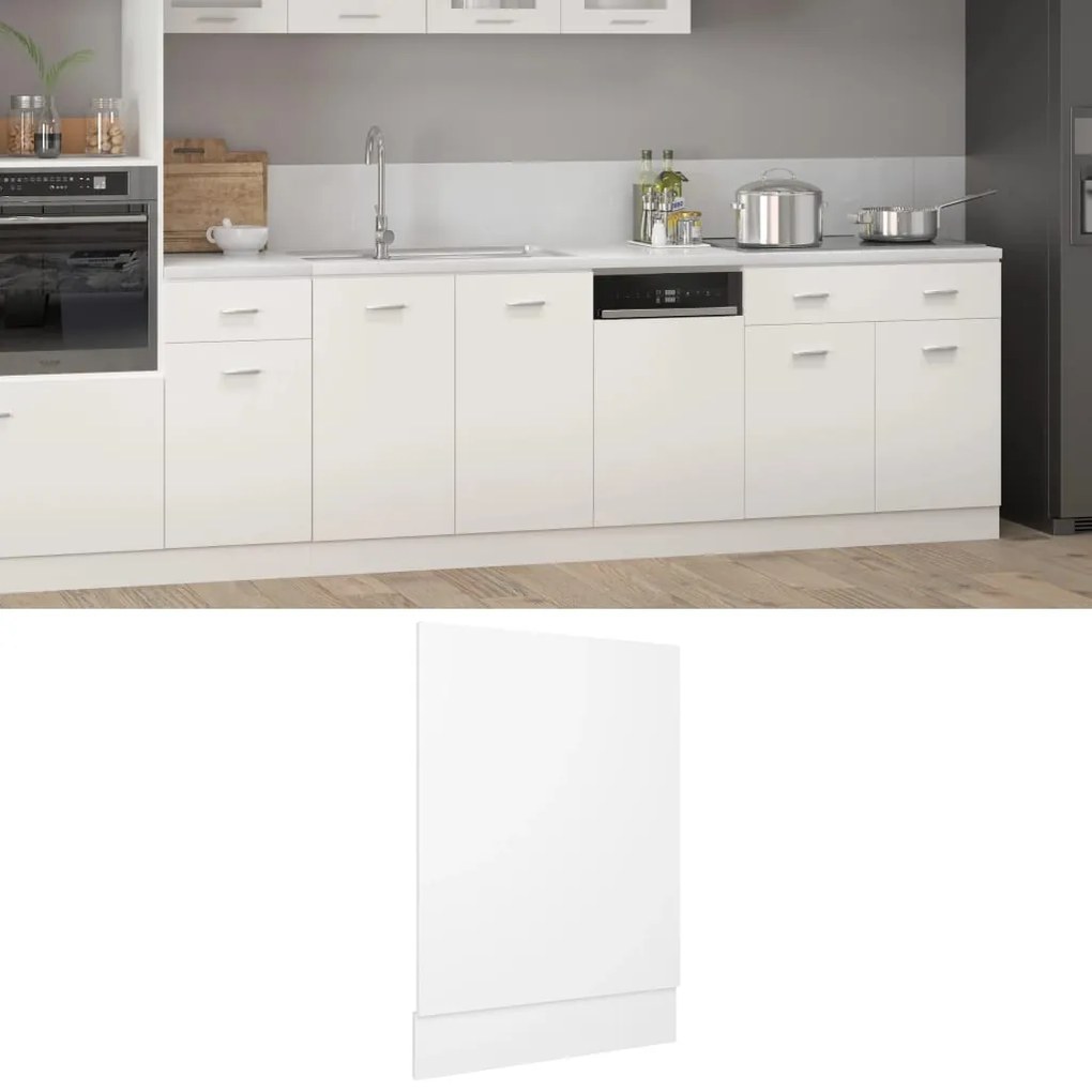vidaXL Πρόσοψη Πλυντηρίου Πιάτων Lyon Λευκή 45 x 3 x 67εκ. από