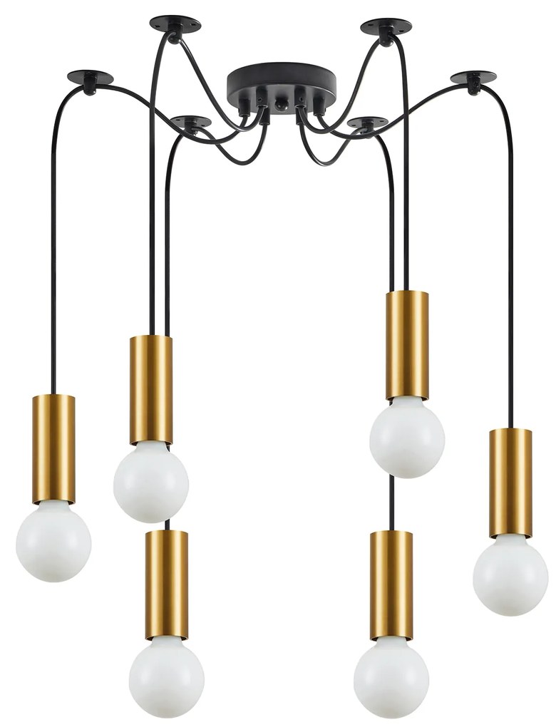 SE21-GM-4-BL6 ADEPT TUBE Gold Matt Pendant+ HOMELIGHTING 77-8568