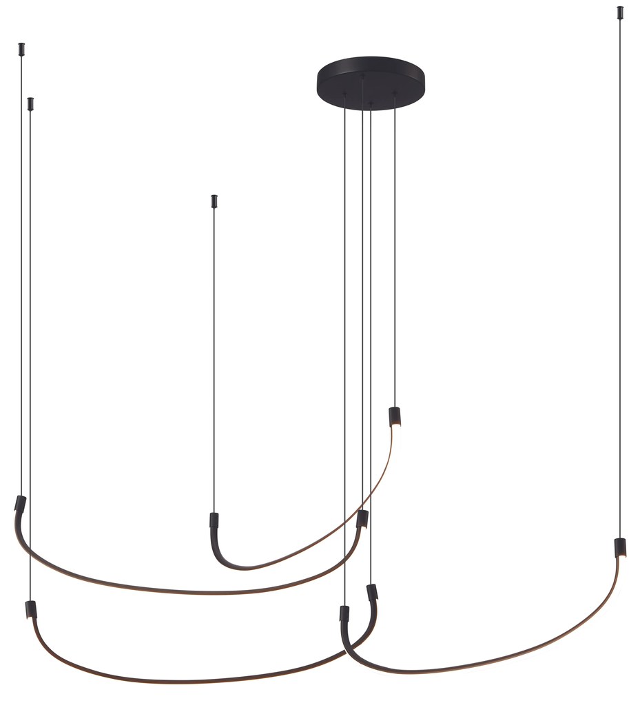 Φωτιστικό Κρεμαστό Ø180xΗ180cm Led 100w 3000K 5600lm Πέντε Κούρμπες  PDC 566-4 ARlight 0104593