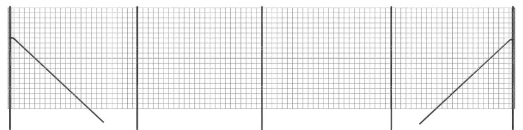 Συρματόπλεγμα Περίφραξης Ανθρακί 1,8x10 μ. Γαλβανισμένο Ατσάλι - Ανθρακί