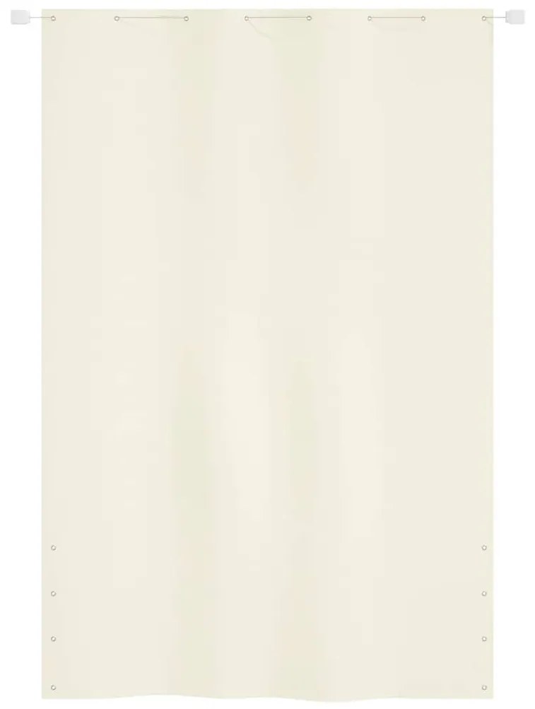 vidaXL Διαχωριστικό Βεράντας Κρεμ 160 x 240 εκ. Ύφασμα Oxford