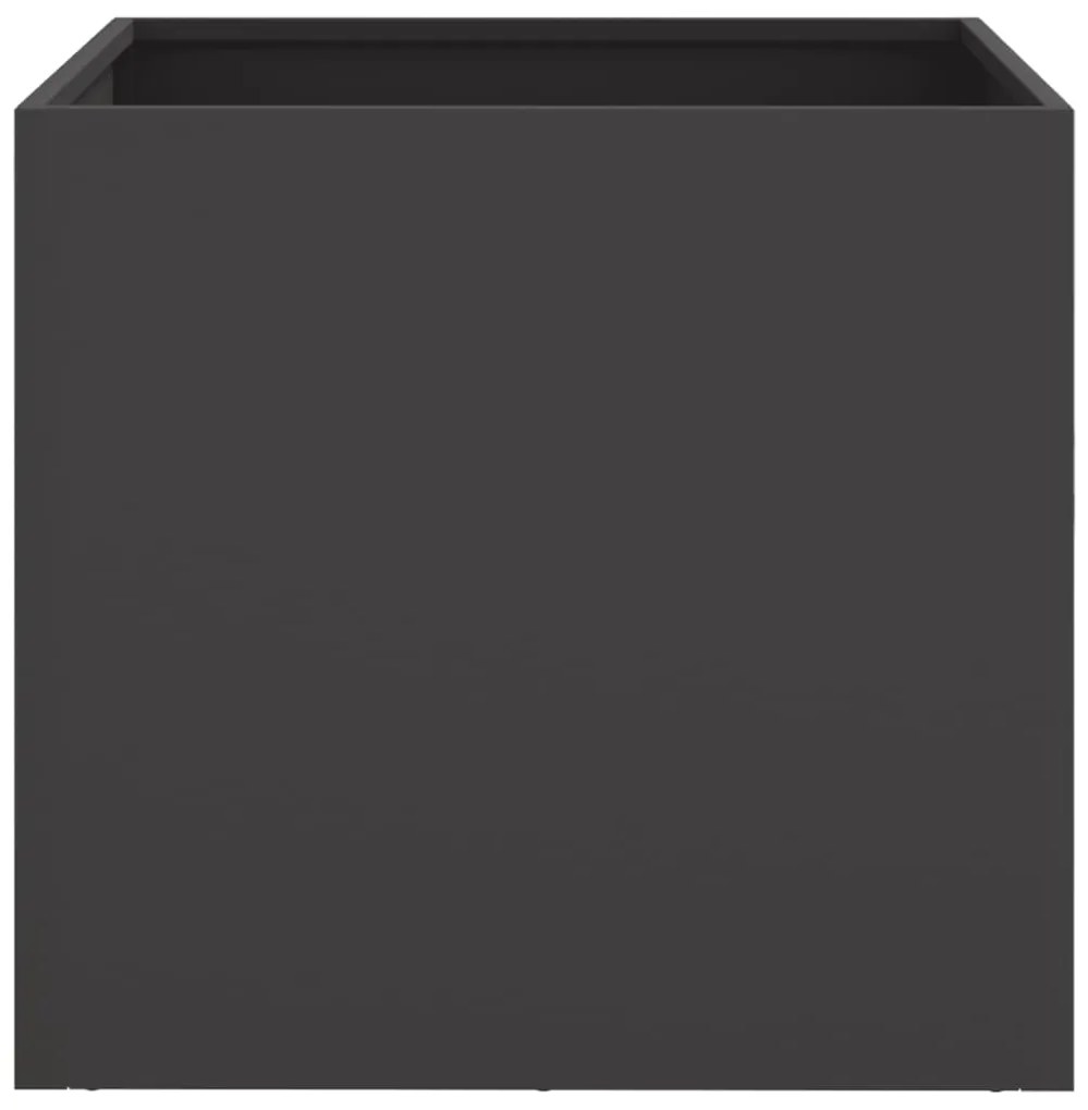 vidaXL Ζαρντινιέρες 2 τεμ. Μαύρες 42x40x39εκ. από Χάλυβα