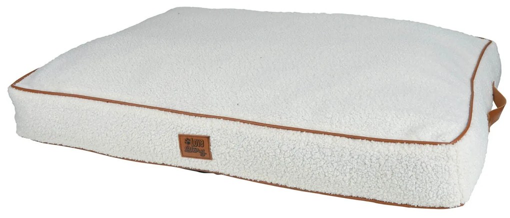 Κρεβάτι για σκύλο Wooly LoveStory με αφαιρούμενο κάλυμμα και διαστάσεις 100x80x15cm - L/XL