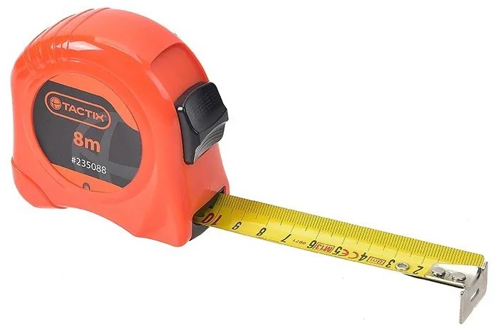 Tactix 235083 Μετροταινία με Αυτόματη Επαναφορά 3m x 16mm 44149