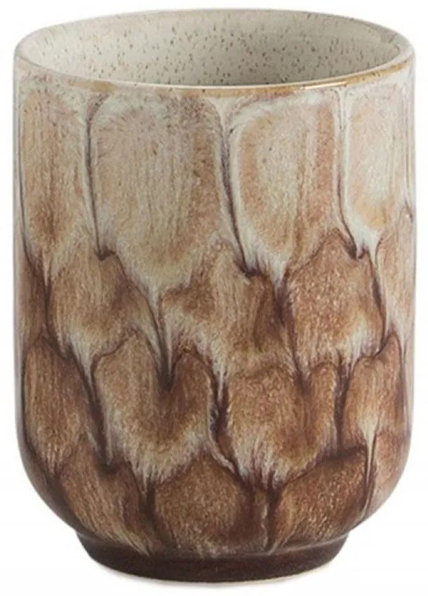 Ποτήρι Για Οδοντόβουρτσες Ceramic Avalon AH-BA24033 Brown Andrea House Ceramic