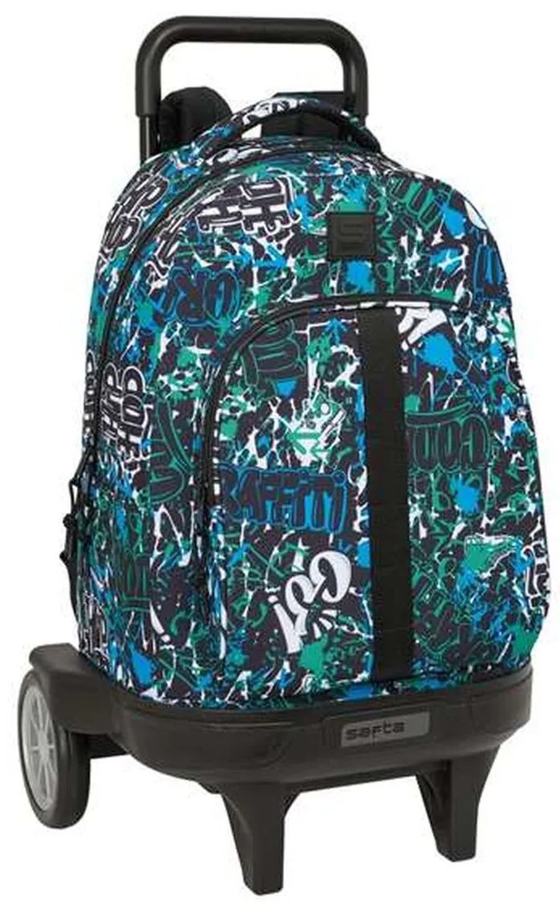 Σχολική Τσάντα με Ρόδες Safta Go 33 x 45 x 22 cm Γκράφιτι