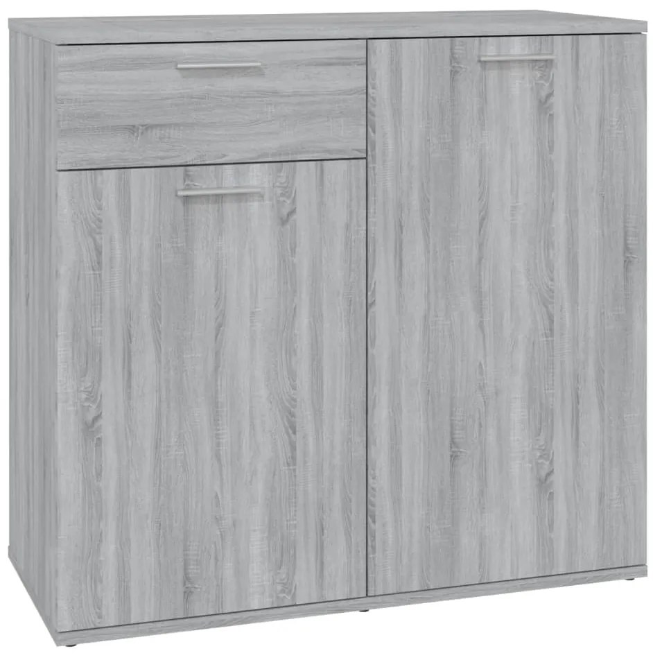 vidaXL Ντουλάπι Γκρι Sonoma 80 x 36 x 75 εκ. από Επεξεργασμένο Ξύλο