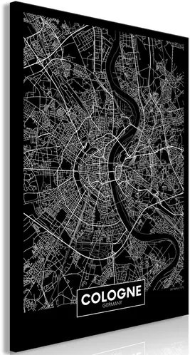 Πίνακας - Dark Map of Cologne (1 Part) Vertical - 80x120