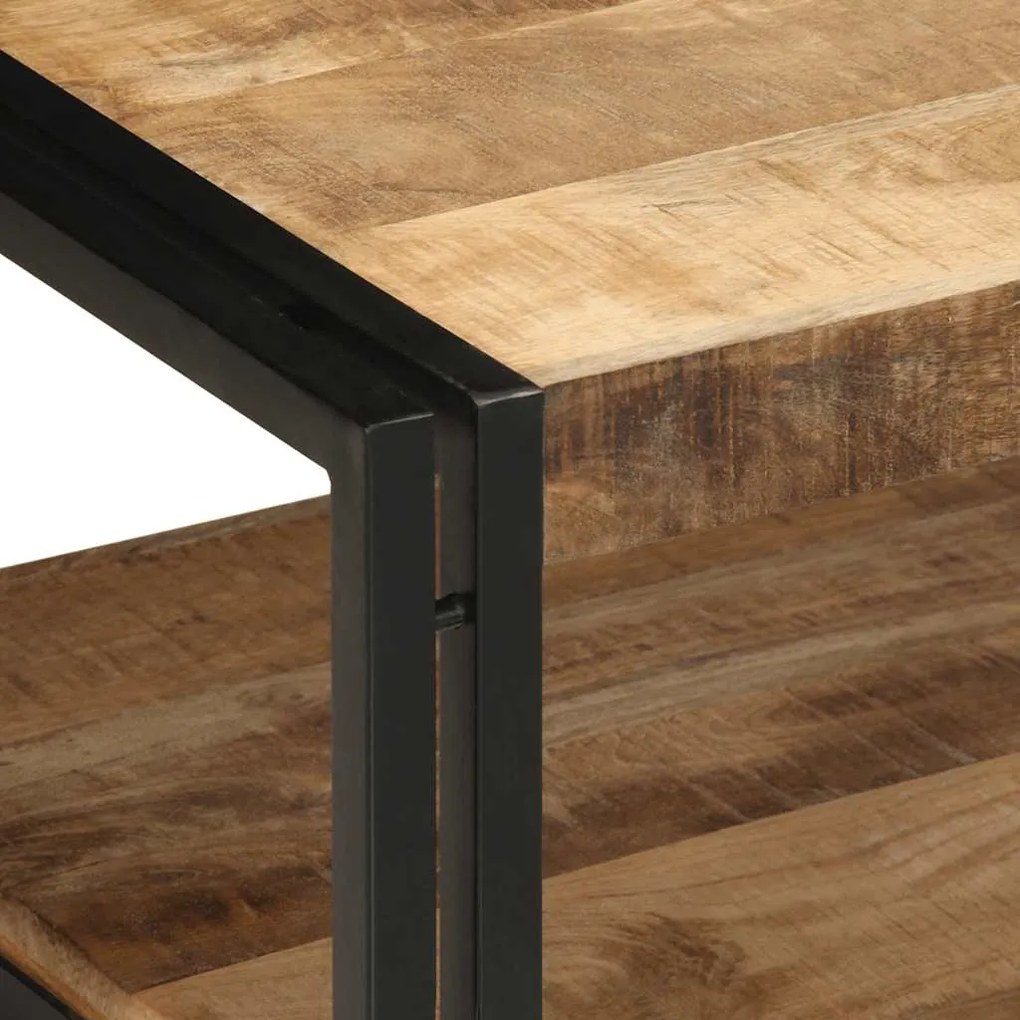 vidaXL Τραπεζάκι σαλονιού 90x50x38 cm Στερεό ακατέργαστο ξύλο Mango