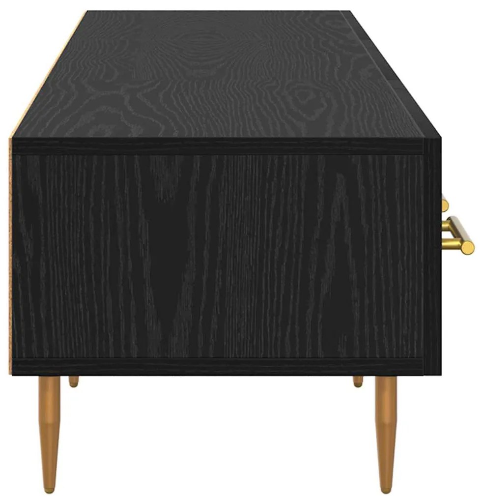 vidaXL Ντουλάπι TV Μαύρη Οξυά 150 x 36 x 30 εκ Επεξεργασμένο ξύλο