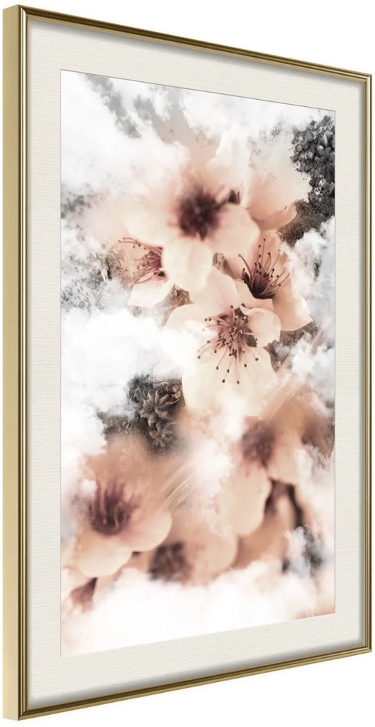 Αφίσα - Heavenly Flowers - 40x60 - Χρυσό - Με πασπαρτού