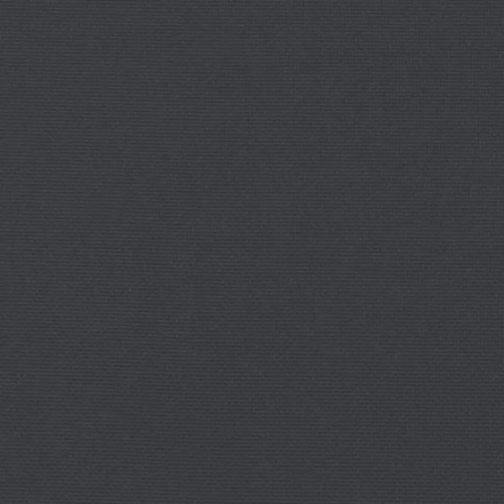 Μαξιλάρια Καρέκλας Κήπου 6 τεμ. Μαύρα 50x50x3 εκ. Oxford Ύφασμα - Μαύρο