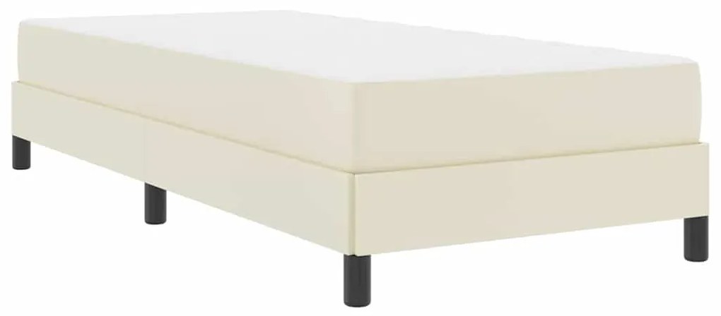 vidaXL Κρεβάτι Άλλο Κρεμ 100 x 200 cm Τεχνητό δέρμα