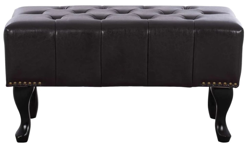 ΤΑΜΠΟΥΡΕ ΥΠΟΠΟΔΙΟ T.CHESTERFIELD EMMA HM226.01 PU 80x44x39Y εκ.ΣΚ.ΚΑΦΕ