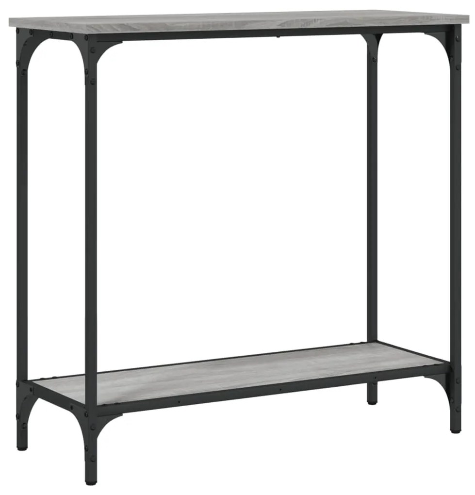 vidaXL Τραπέζι Κονσόλα Γκρι Sonoma 75 x 30,5 x 75 εκ. Επεξεργ. Ξύλο
