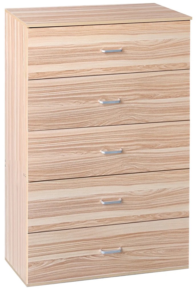 Συρταριέρα ArteLibre AURORA Φυσικό Μοριοσανίδα/Μελαμίνη 60x40x108cm