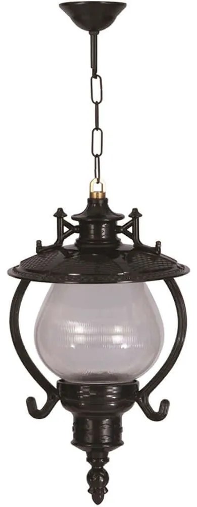 Φωτιστικό Οροφής 685AVN1343 Φ25x60cm E27 40W Black Opviq