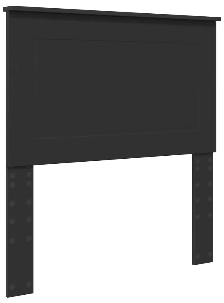 vidaXL Κρεβάτι Αποθήκης Μαύρο 100 x 200 cm Επεξεργασμένο ξύλο