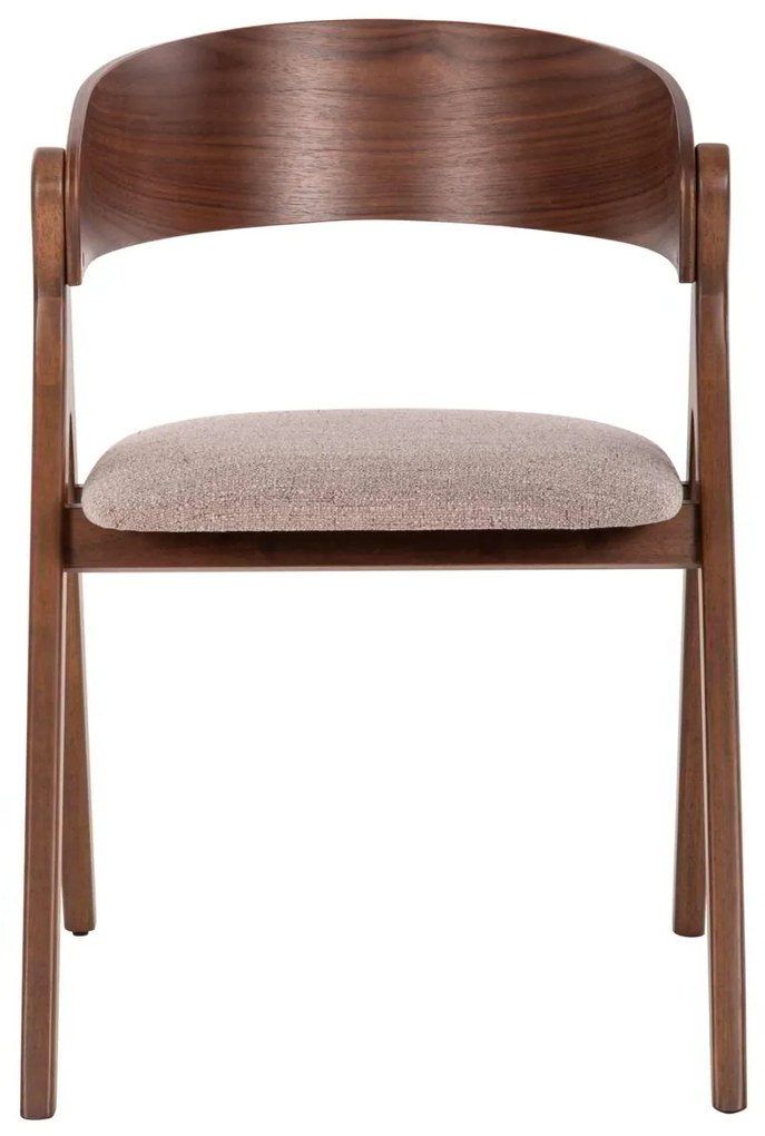 ΚΑΡΕΚΛΑ NEKKER HM9739.02 RUBBERWOOD ΣΕ ΚΑΡΥΔΙ-ΓΚΡΙ ΥΦΑΣΜΑ ΚΑΘΙΣΜΑ 56x55x78Yεκ.