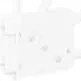 vidaXL Αδιάφανο σκίαστρο μπαλκονιού Λευκό 140 x 140 cm ύφασμα