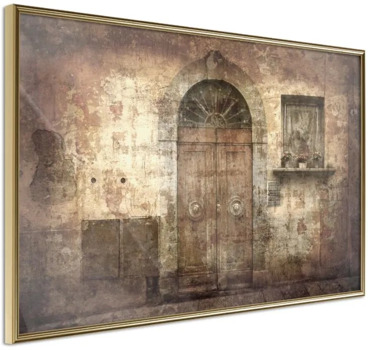 Αφίσα - Mysterious Door - 60x40 - Χρυσό - Χωρίς πασπαρτού