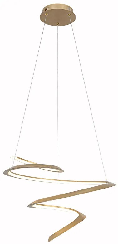 Φωτιστικό Κρεμαστό  Χρυσαφί 60xH150cm Led 40w 3000K 2000lm Triac Dimmable Sun Light FLORA-600