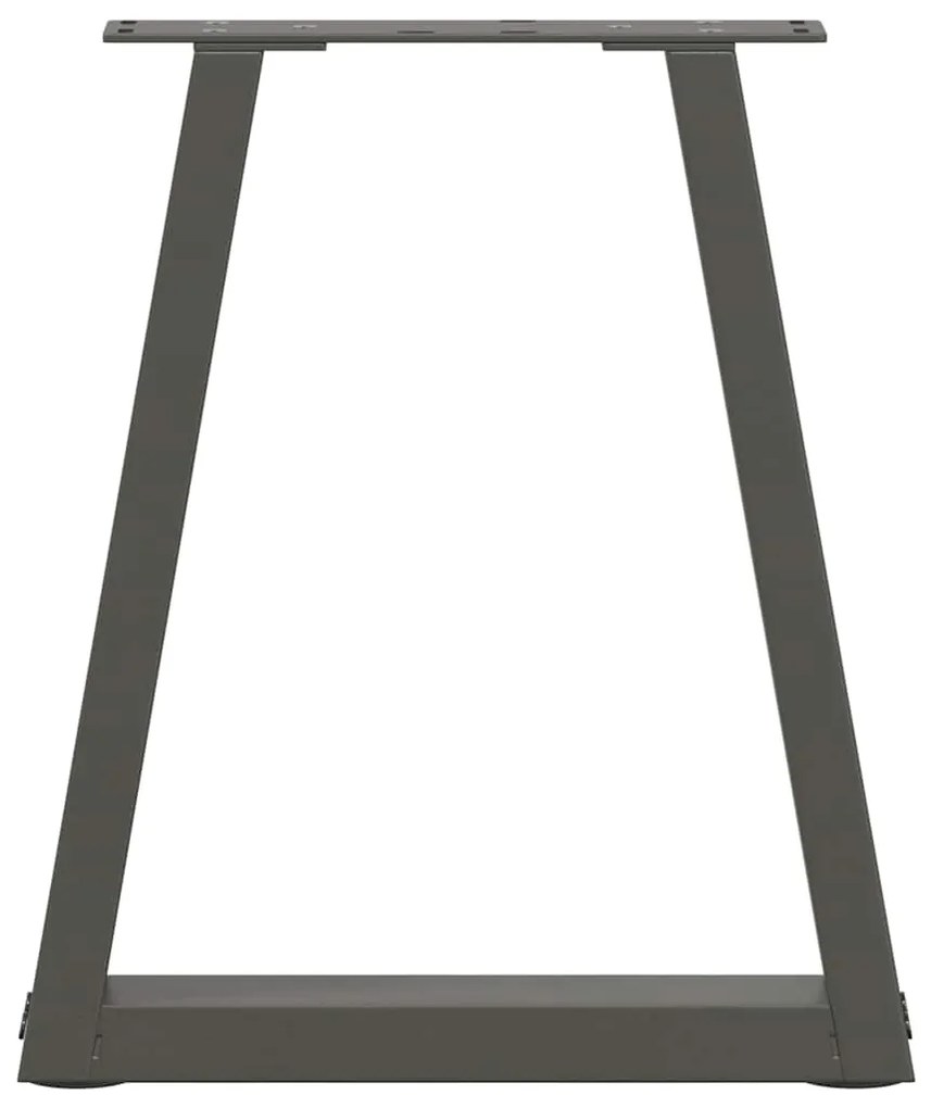 vidaXL Πόδια Τραπεζιού Σαλονιού Σχήματος V 2 τεμ. Ανθρακί 28x(42-43,3) εκ. Ατσάλι