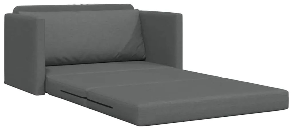 vidaXL Κρεβάτι καναπές Σκούρο γκρι 124 x 71 x 78 εκ ύφασμα