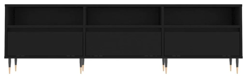 vidaXL Έπιπλο Τηλεόρασης Μαύρο 150x30x44,5 εκ. Επεξεργασμένο Ξύλο