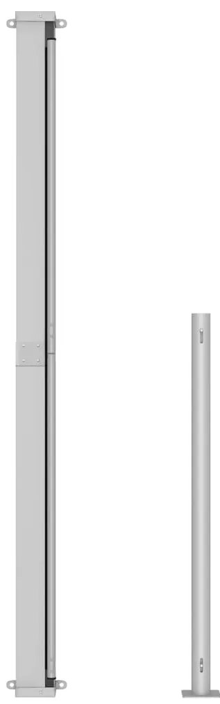 vidaXL Σκίαστρο Πλαϊνό Συρόμενο Βεράντας Καφέ 200 x 500 εκ.