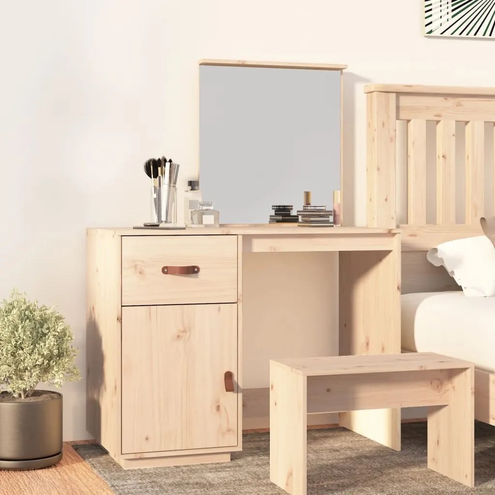 vidaXL Μπουντουάρ 95x50x134 εκ. Μασίφ Ξύλο Πεύκου