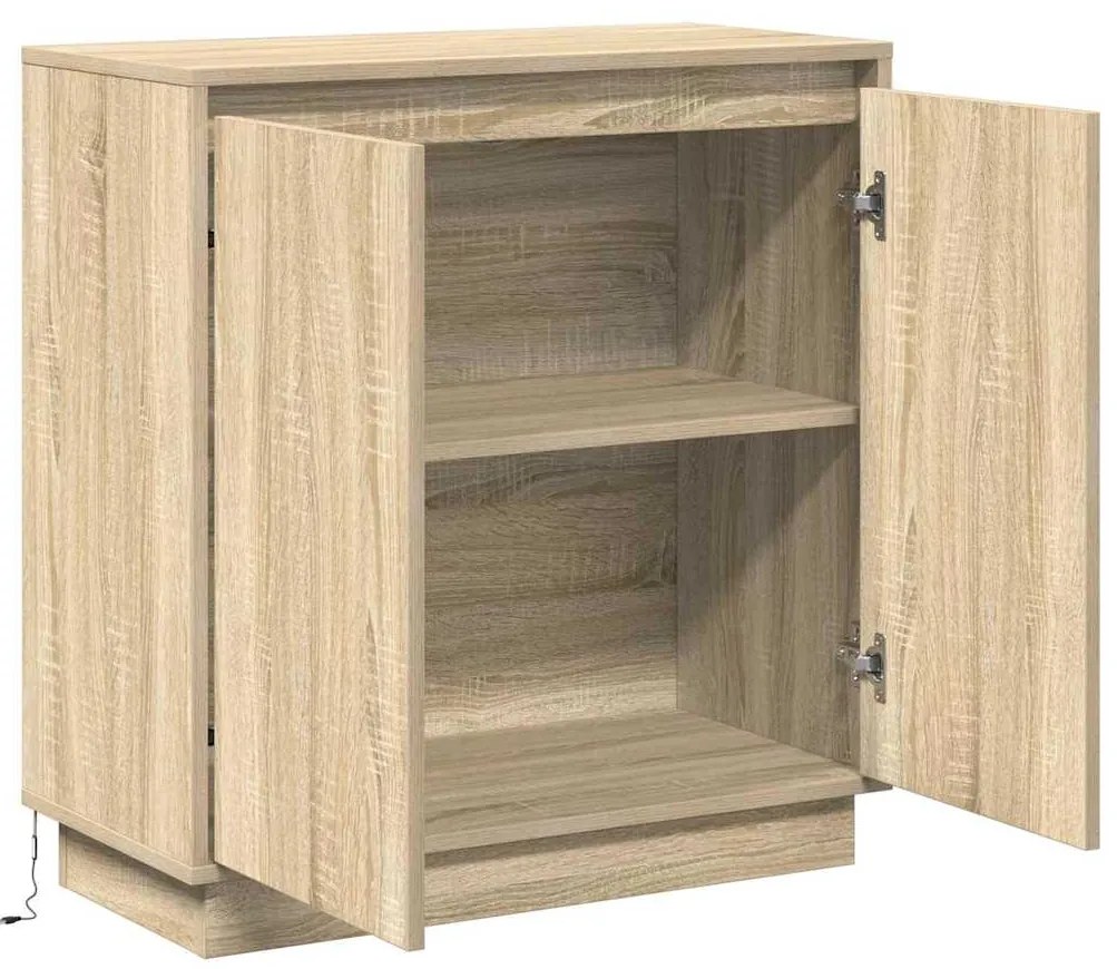 vidaXL Κομοδίνο Δρύς Sonoma 71 x 34.5 x 75 εκ. Επεξεργασμένο ξύλο