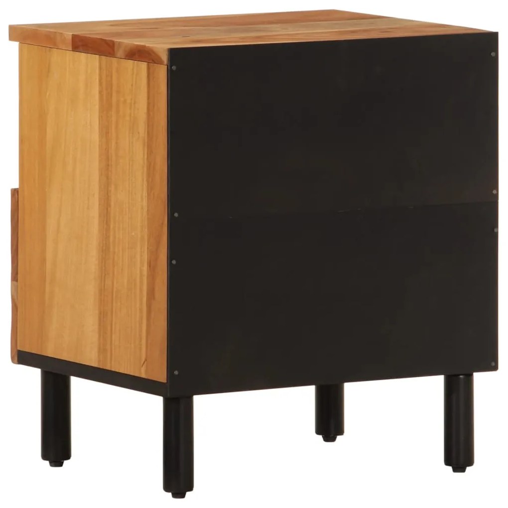 vidaXL Κομοδίνα 2 τεμ. 40 x 33 x 46 εκ. από Μασίφ Ξύλο Ακακίας