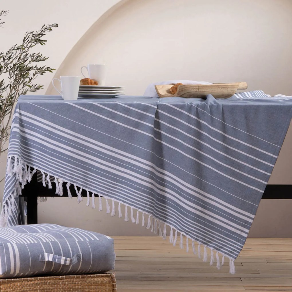 Τραπεζομάντηλο (140x240) Nef-Nef Homeware Blue Collection Mercury Blue