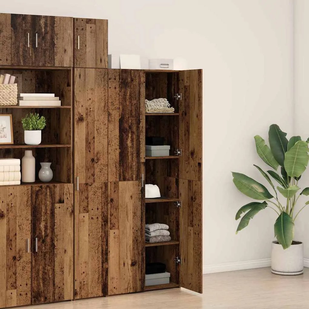 vidaXL Highboard Παλαιό ξύλο 70 x 42.5 x 185 εκ Επεξεργασμένο ξύλο