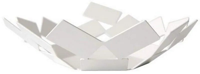 Ψωμιέρα - Φρουτιέρα La Stanza dello Scirocco MT01 W 24,5x23,2x6,2cm Μεταλλική White Alessi Metal