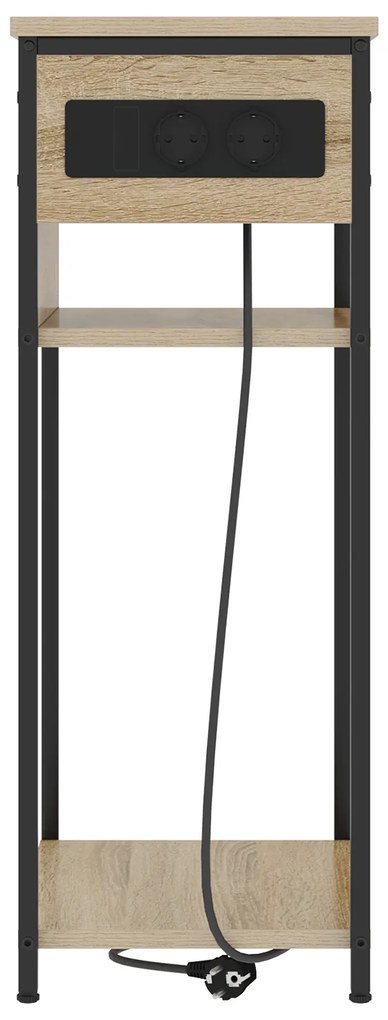 vidaXL Κομοδίνο Sonoma Δρυς 28.1 x 40.9 x 75 εκ. Επεξεργασμένο ξύλο