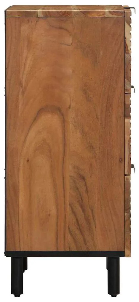 vidaXL Συρταριέρα με ράφι Καφέ 40 x 33 x 75 εκ. Μασίφ ξύλο ακακίας