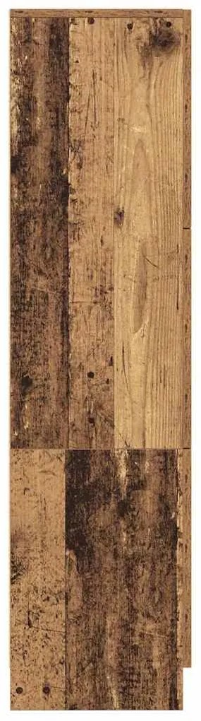vidaXL Highboard Παλιό ξύλο 31.5 x 32 x 122.5 εκ